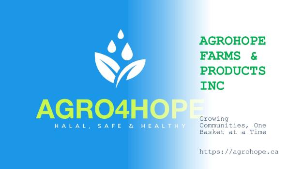 graphic with blue agro4hope logo