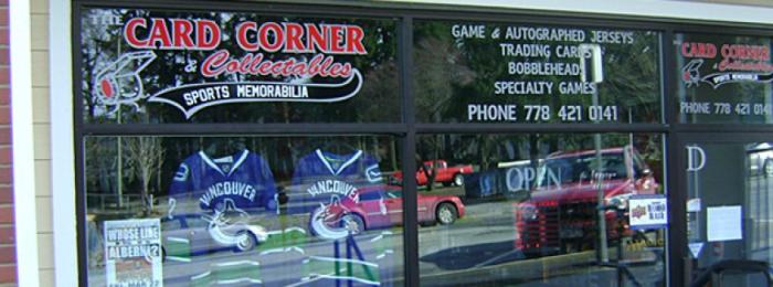 card corner